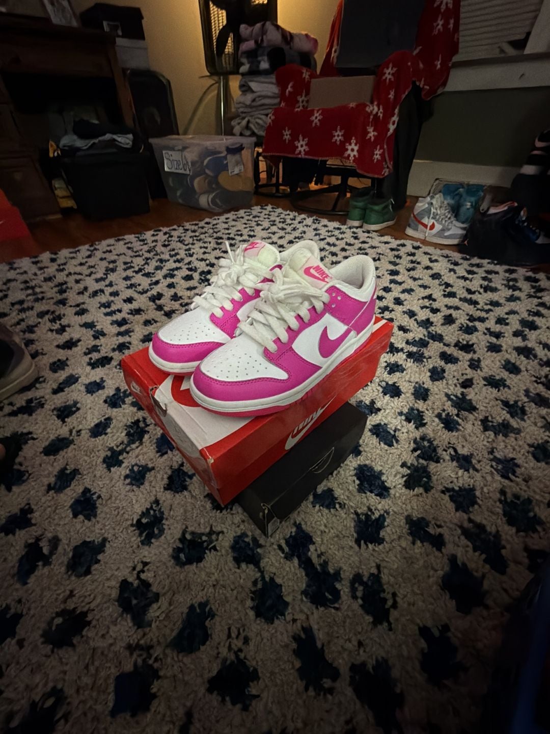 Nike Dunk Low GS Active Fuchsia/White/Pink,Sneakers Size 4.5Y or 6 W 2