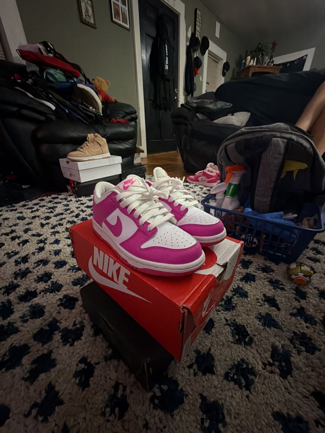 Nike Dunk Low GS Active Fuchsia/White/Pink,Sneakers Size 4.5Y or 6 W 3