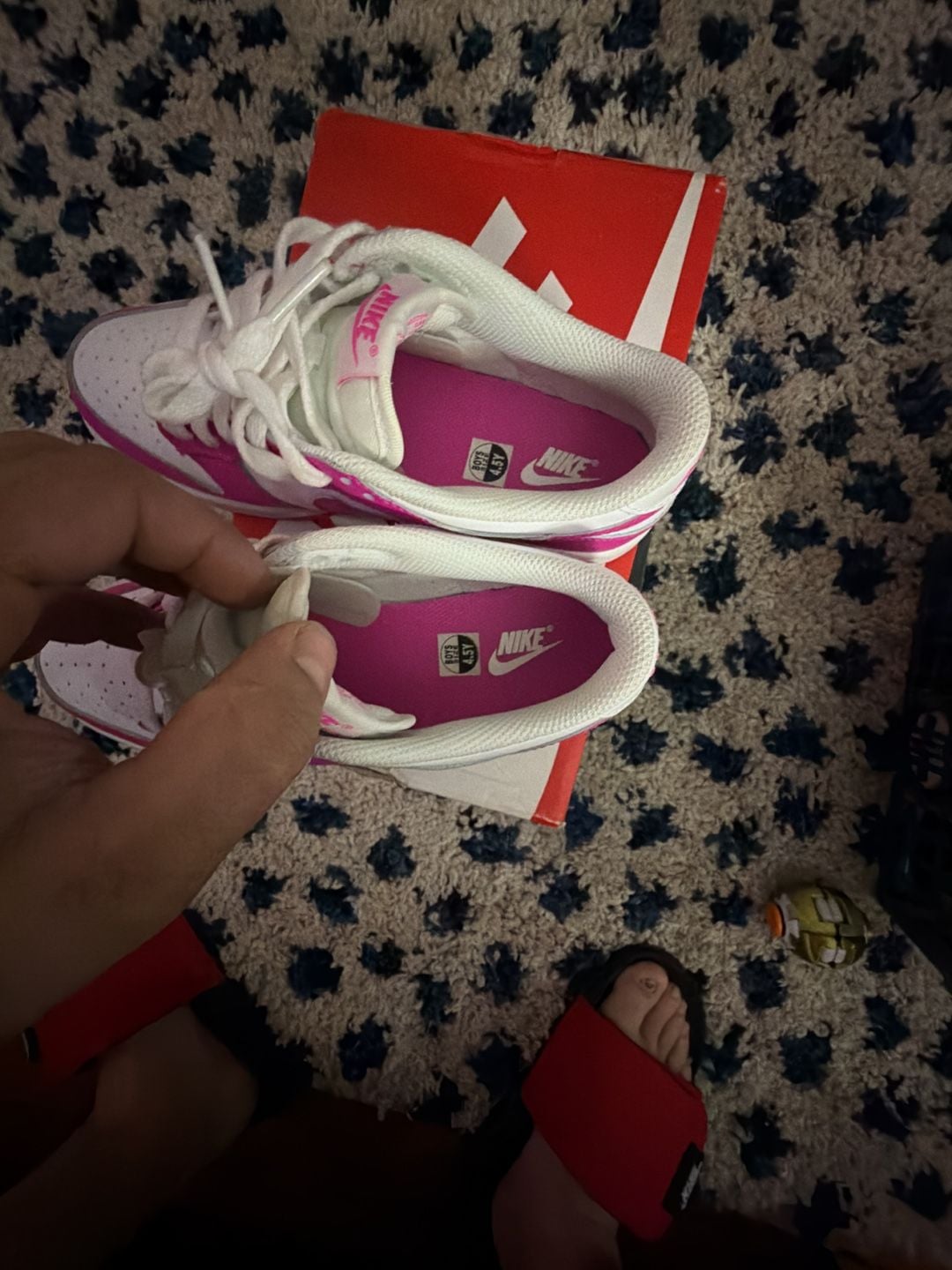 Nike Dunk Low GS Active Fuchsia/White/Pink,Sneakers Size 4.5Y or 6 W 10
