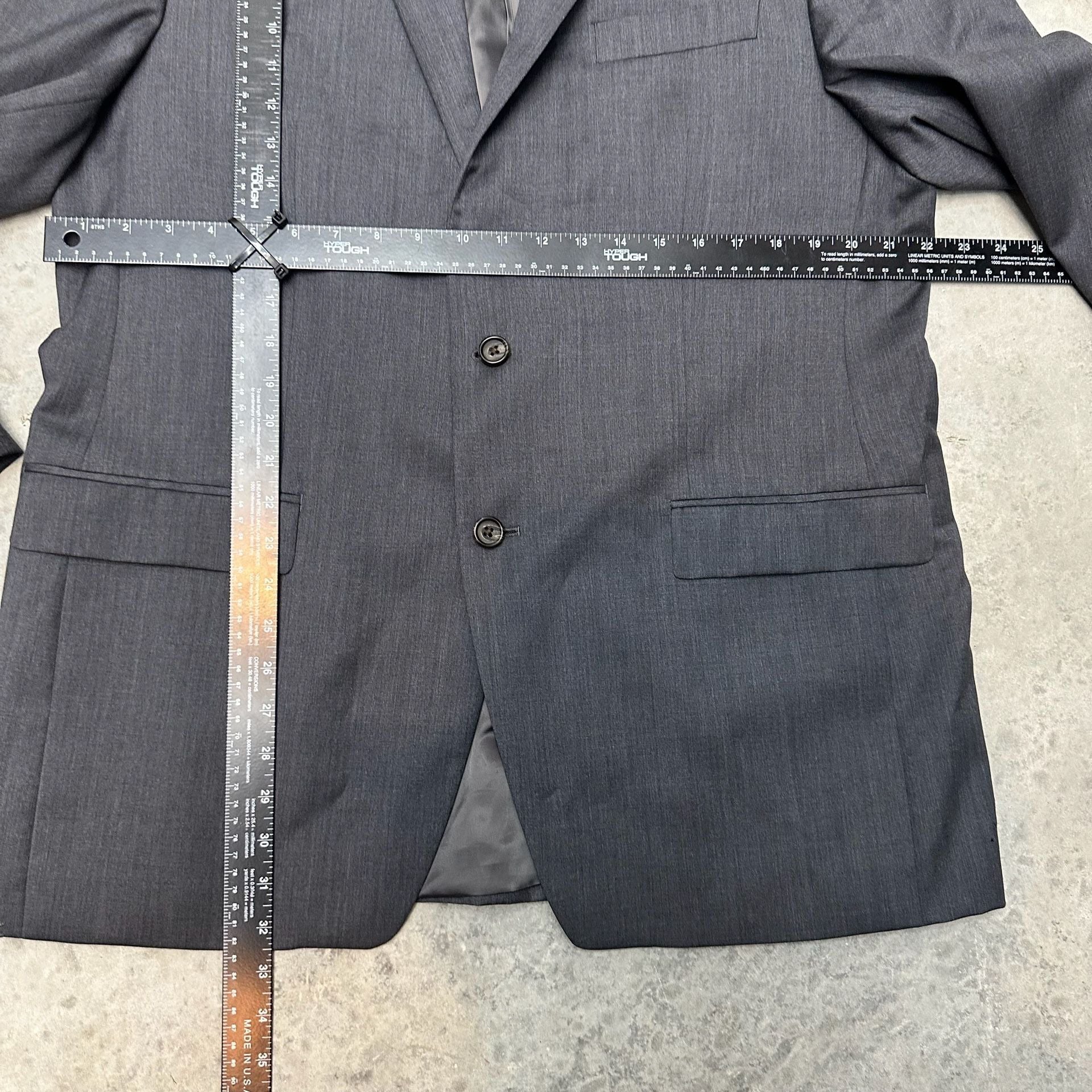 Lauren Ralph Lauren Gray Wool Blazer - 44L 8
