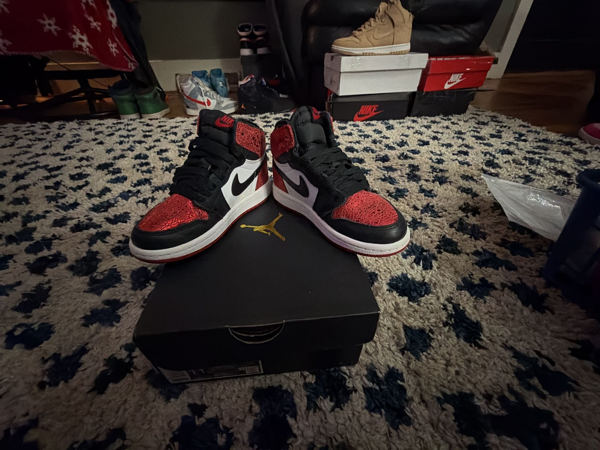 Nike Air Jordan 1 Retro High OG Ruby Size 11 c 7
