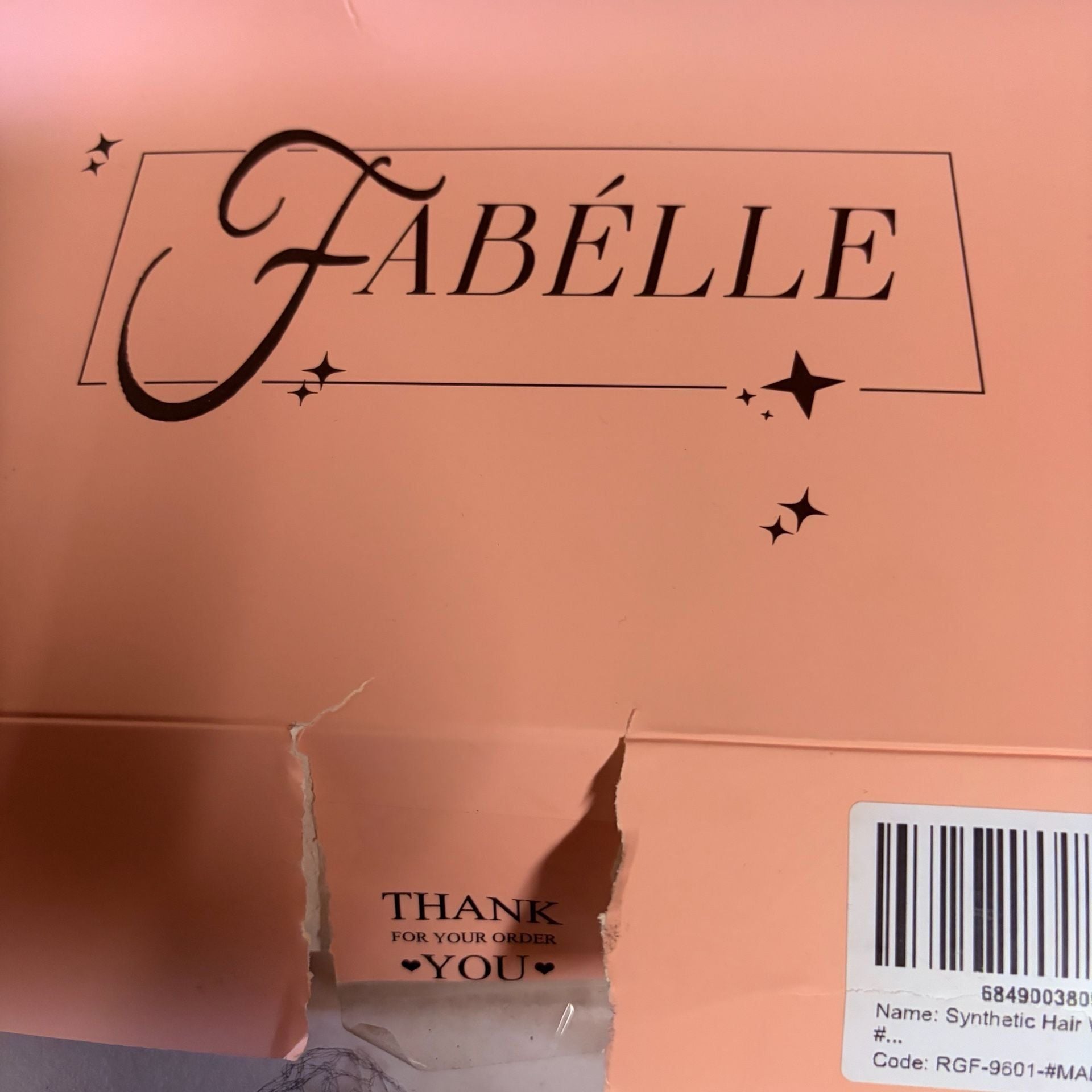 Fabelle Synthetic Hair Wig Long Curly Orange Ginger 3