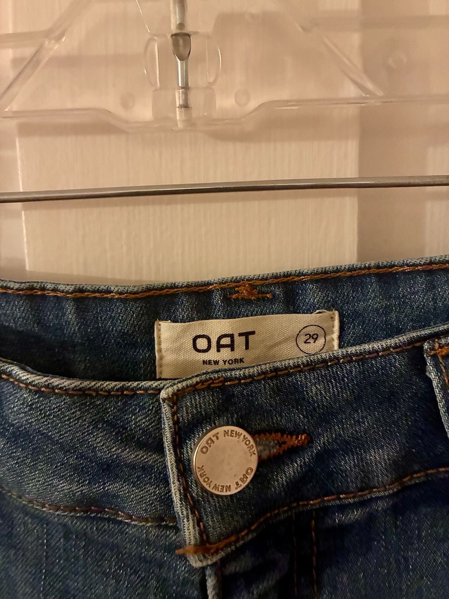 Oat New York Straight Jeans Size 29 Blue 3