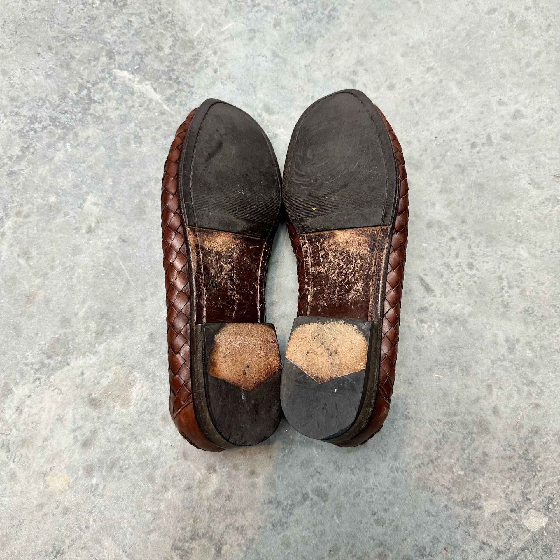 Cole Haan Woven Leather Penny Loafers - Size 9.5D 7