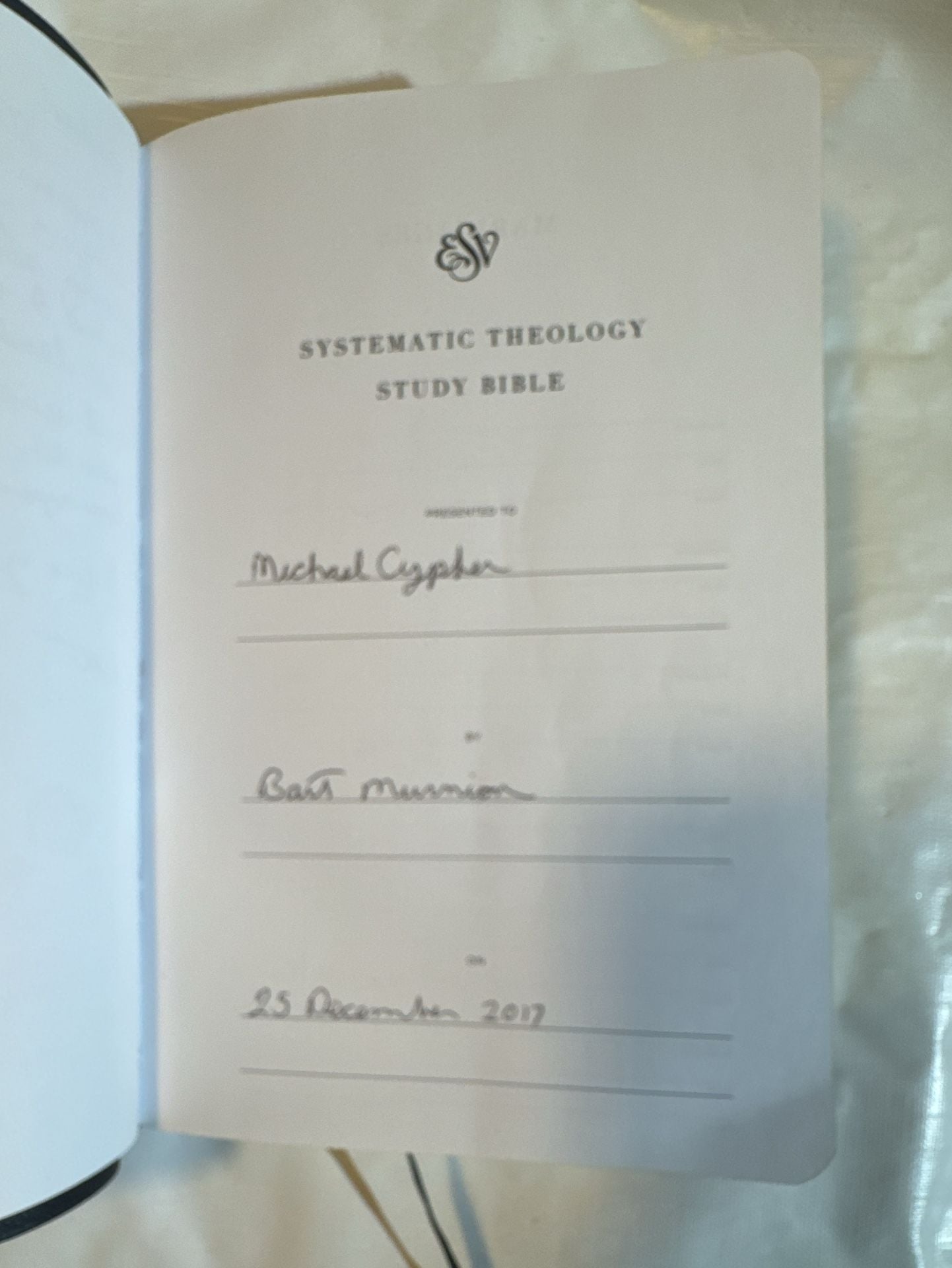 Crossway Esv Systematic Theology Study Bible Black 8