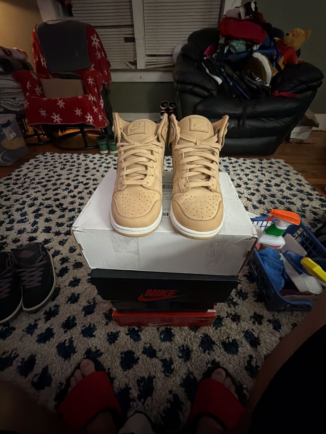 Nike Dunk High Premium Vachetta Tan/Tan Leather Size 8.5 W or 7 M 2