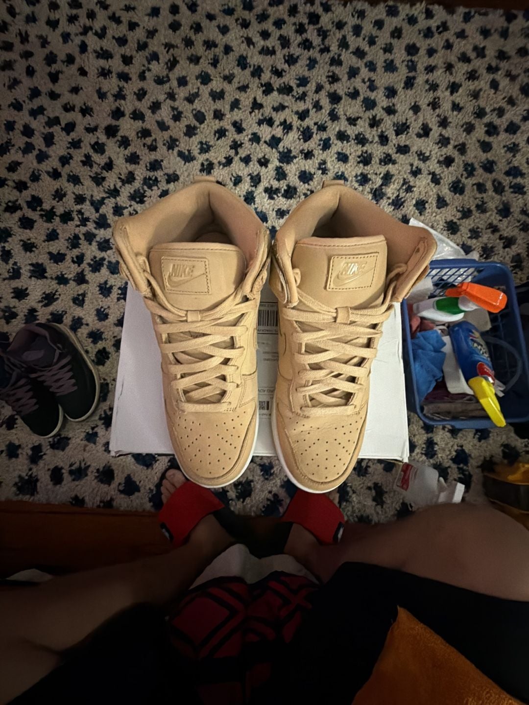 Nike Dunk High Premium Vachetta Tan/Tan Leather Size 8.5 W or 7 M 5