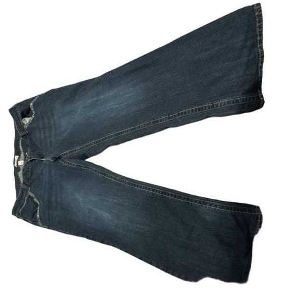 Venezia Jeans Size 22 Dark Wash Denim Embellished Studded Flare