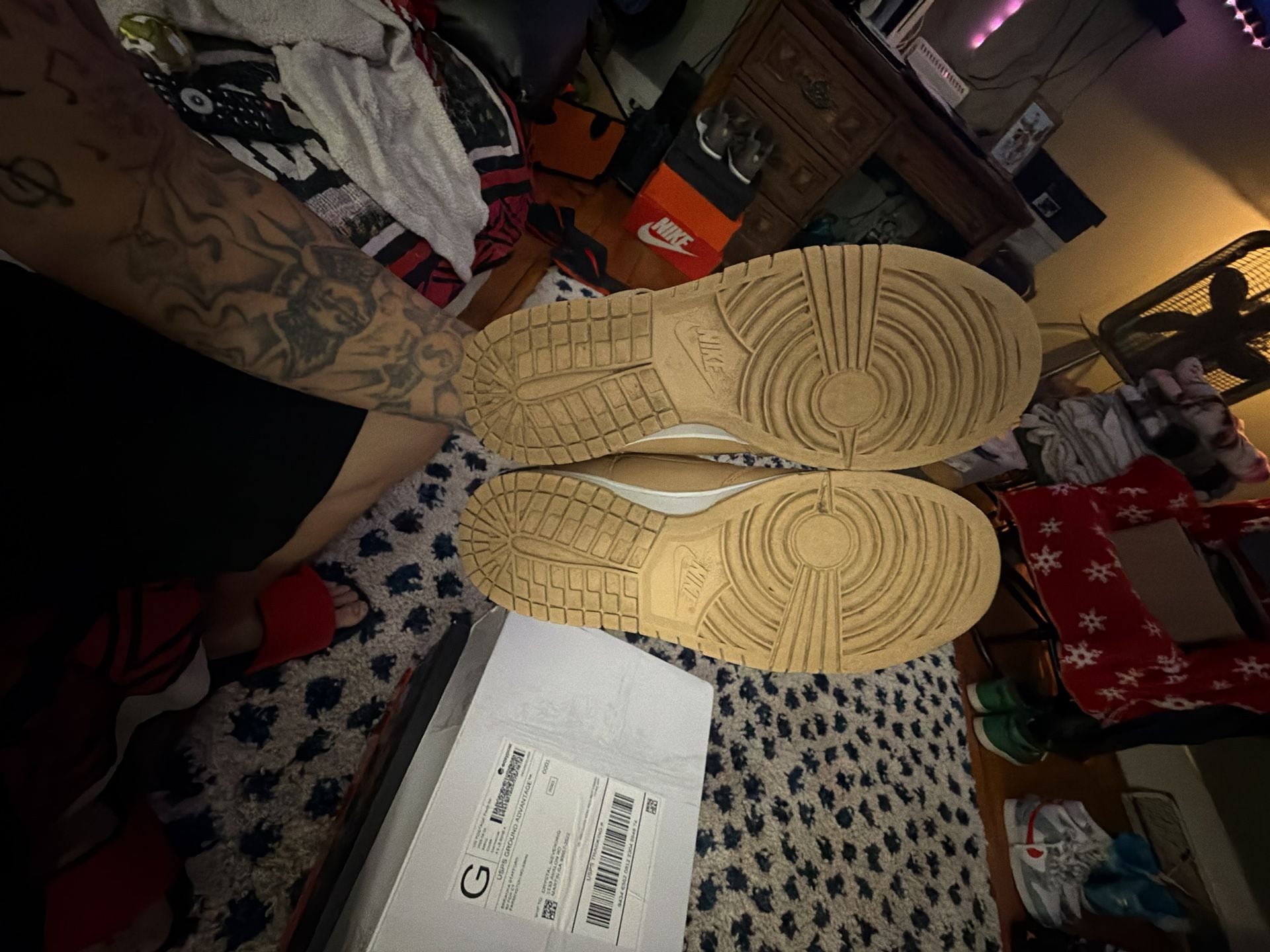 Nike Dunk High Premium Vachetta Tan/Tan Leather Size 8.5 W or 7 M 7