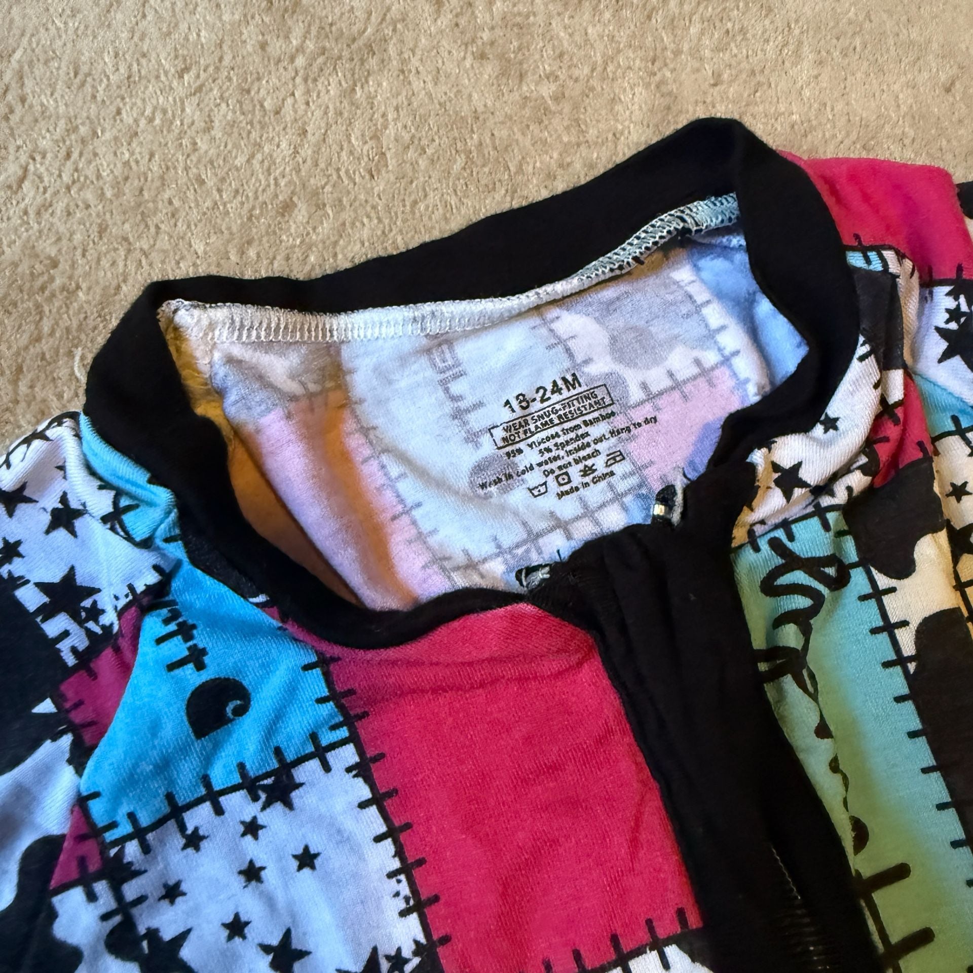 Western Patchwork Zippy Size 18-24M Bamboo Romper 2