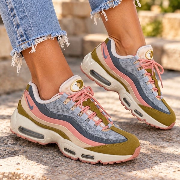 Nike Air Max 95 SE Worldwide Pack Pink Olive Grey Women’s 7.5 DQ7425-900