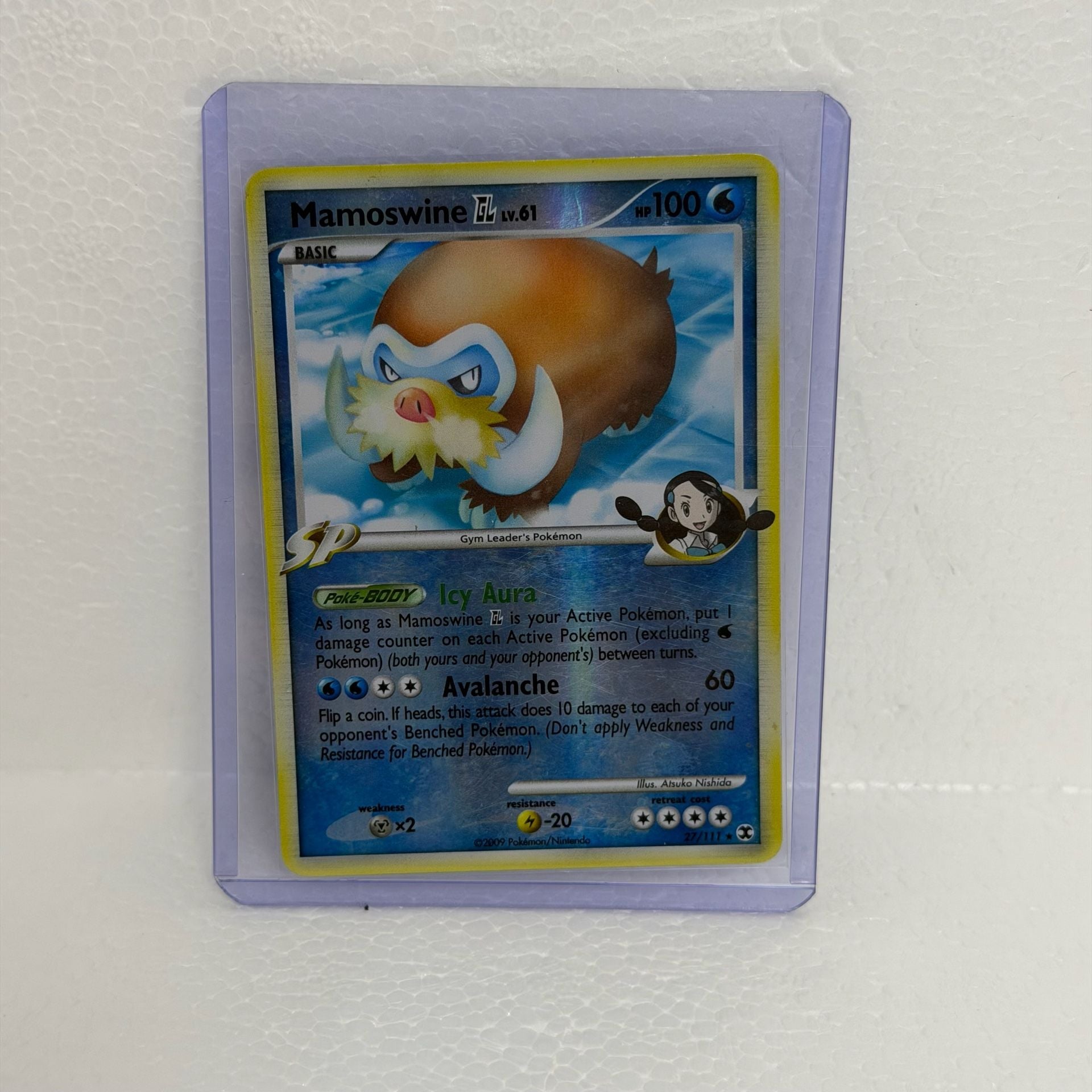 Pokemon Mamoswine GL 27/111 Platinum Rising Rivals 1
