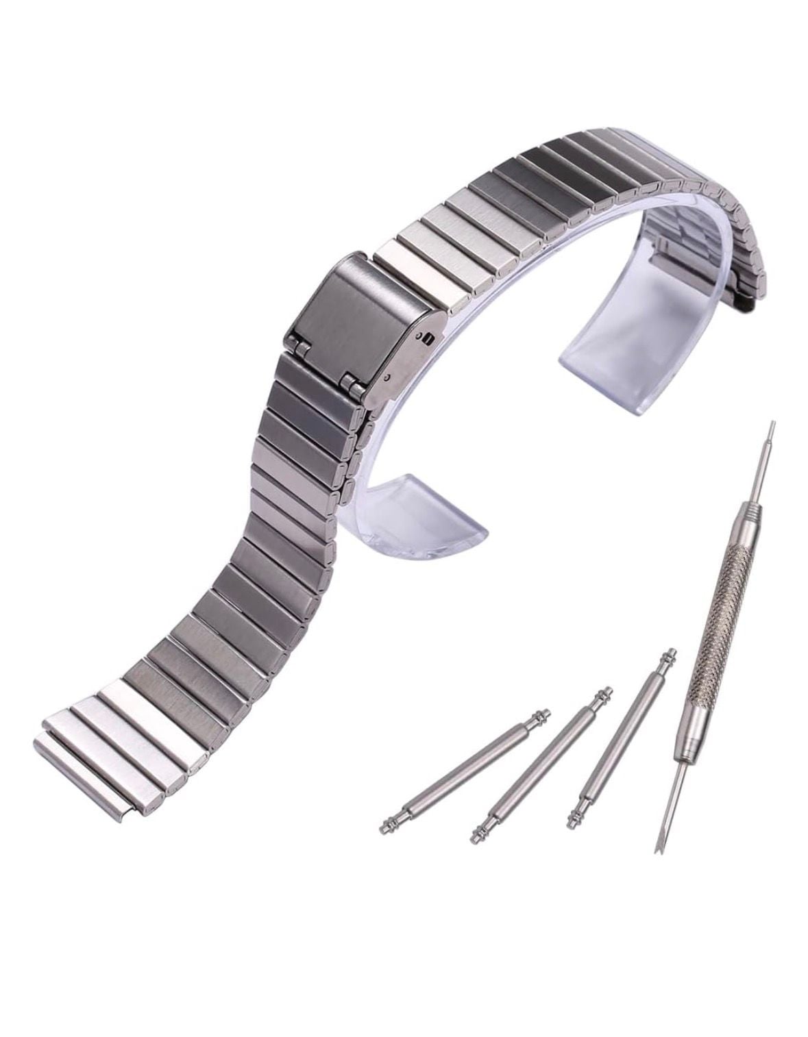 18mm Stainless Steel Strap Compatible with Casio A158WA F108WH A700W 2