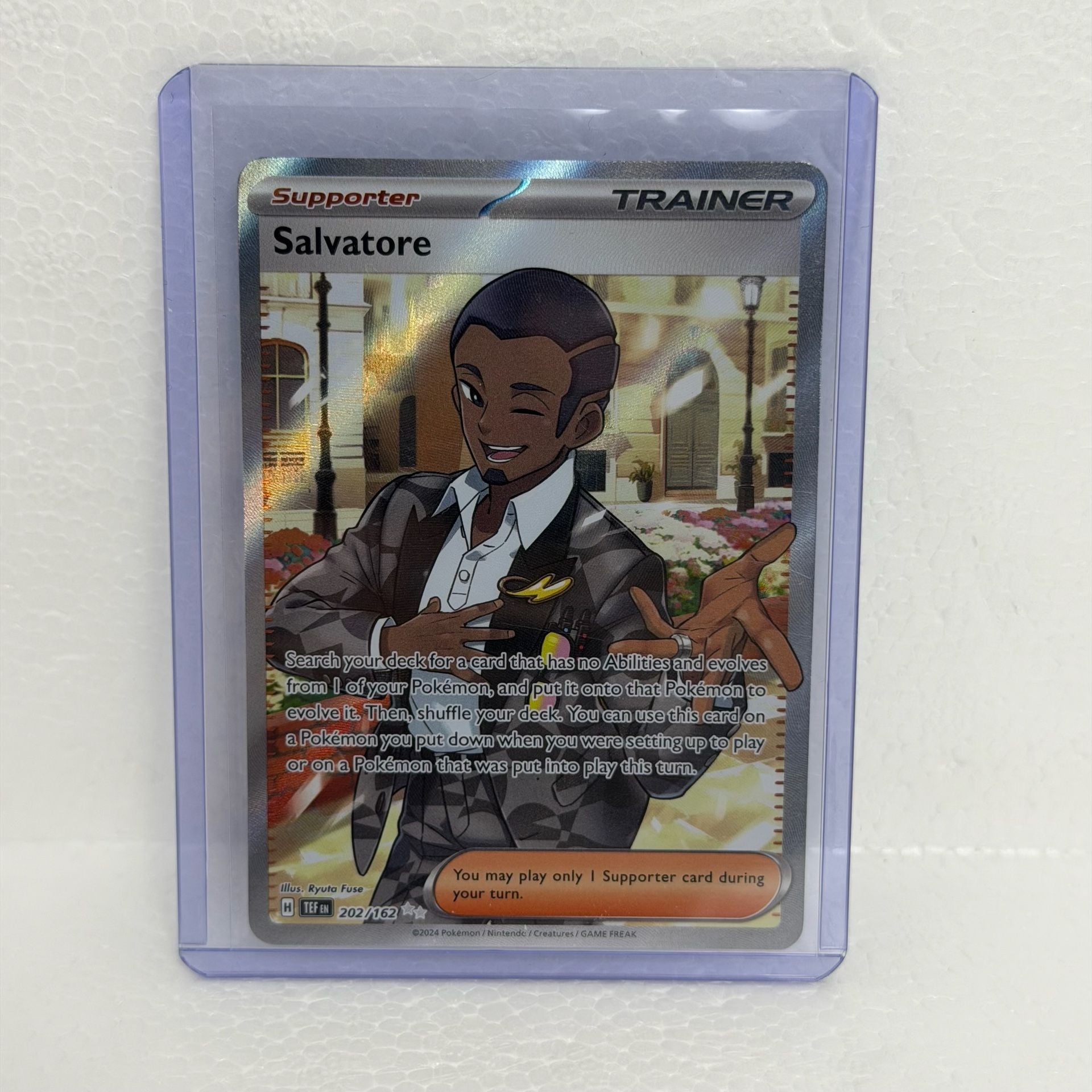 Pokemon Salvatore 202/162 Full Art Temporal Forces Trading Card 1