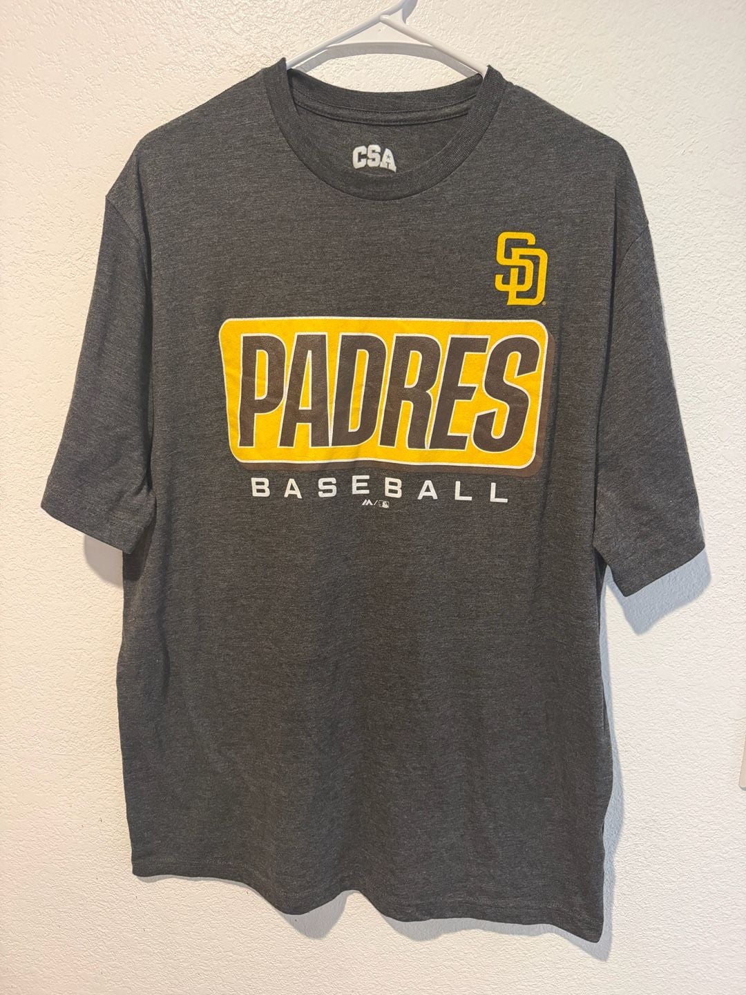 CSA San Diego Padres Graphic T-Shirt Heathered Dark Gray 2