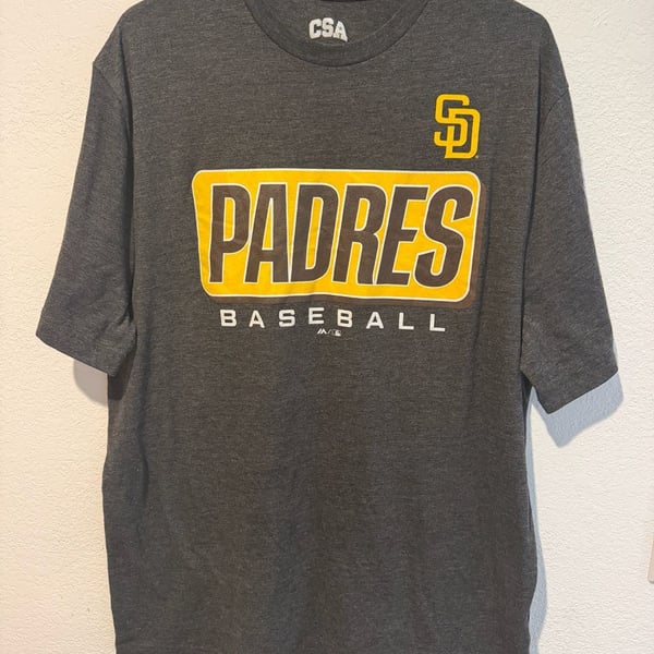 CSA San Diego Padres Graphic T-Shirt Heathered Dark Gray