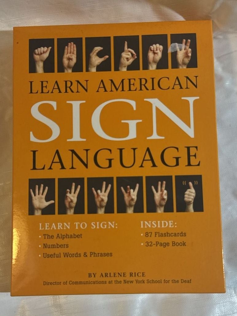 Learn American Sign Language By Arlene Rice Box Set 1