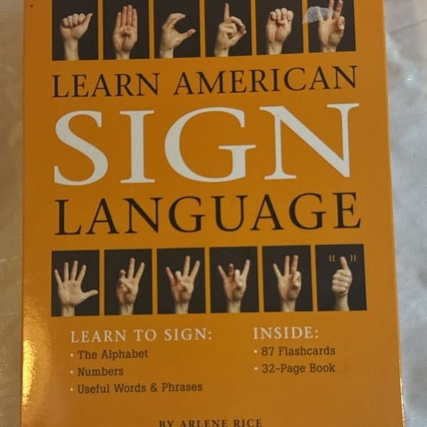 Learn American Sign Language By Arlene Rice Box Set