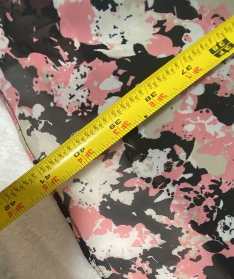 Liz Claiborne Pink Black Floral Print Sleeveless Dress with Belt Size 16 10