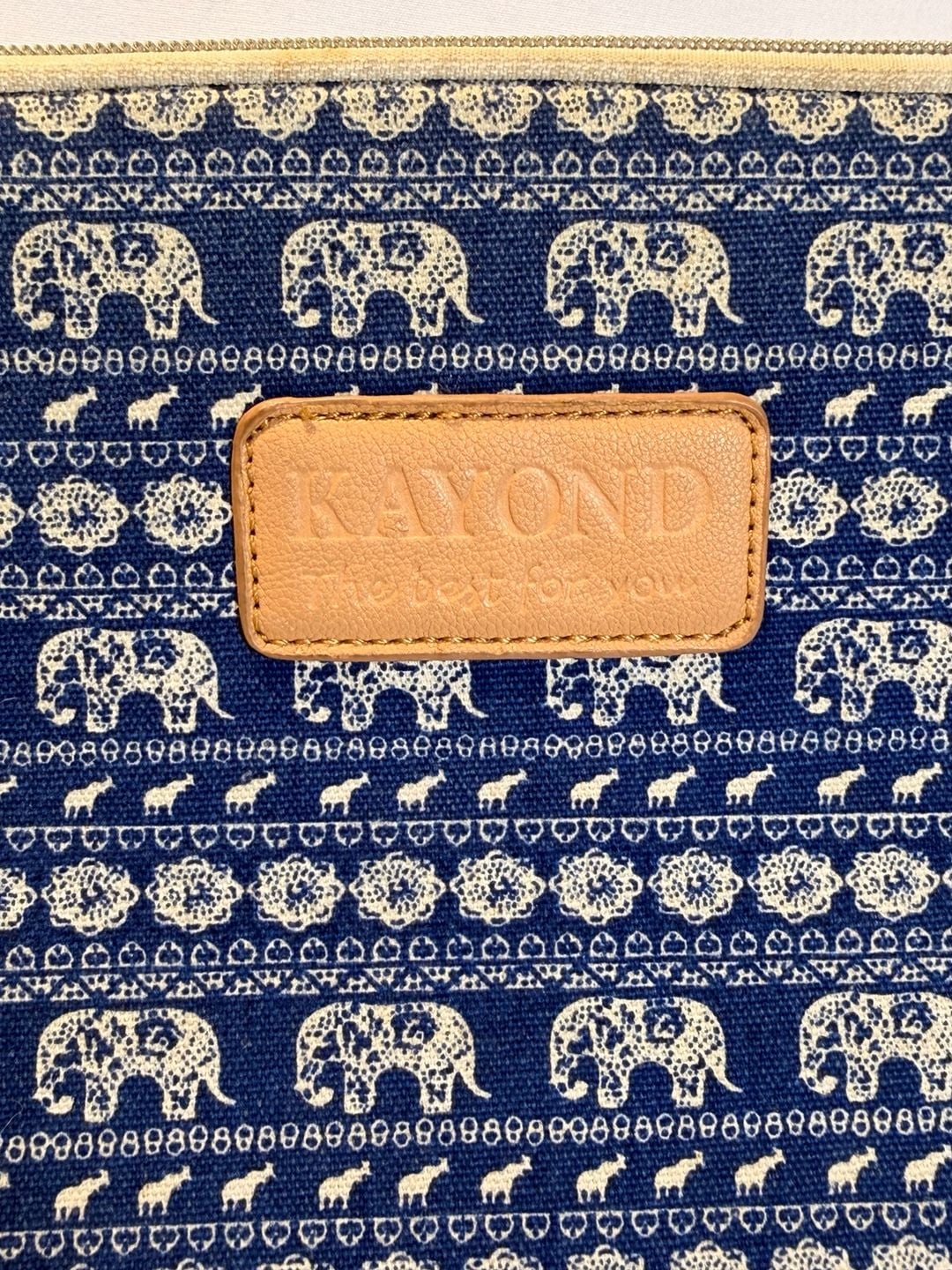 Kayond Laptop Sleeve Blue Elephant Canvas Case 2