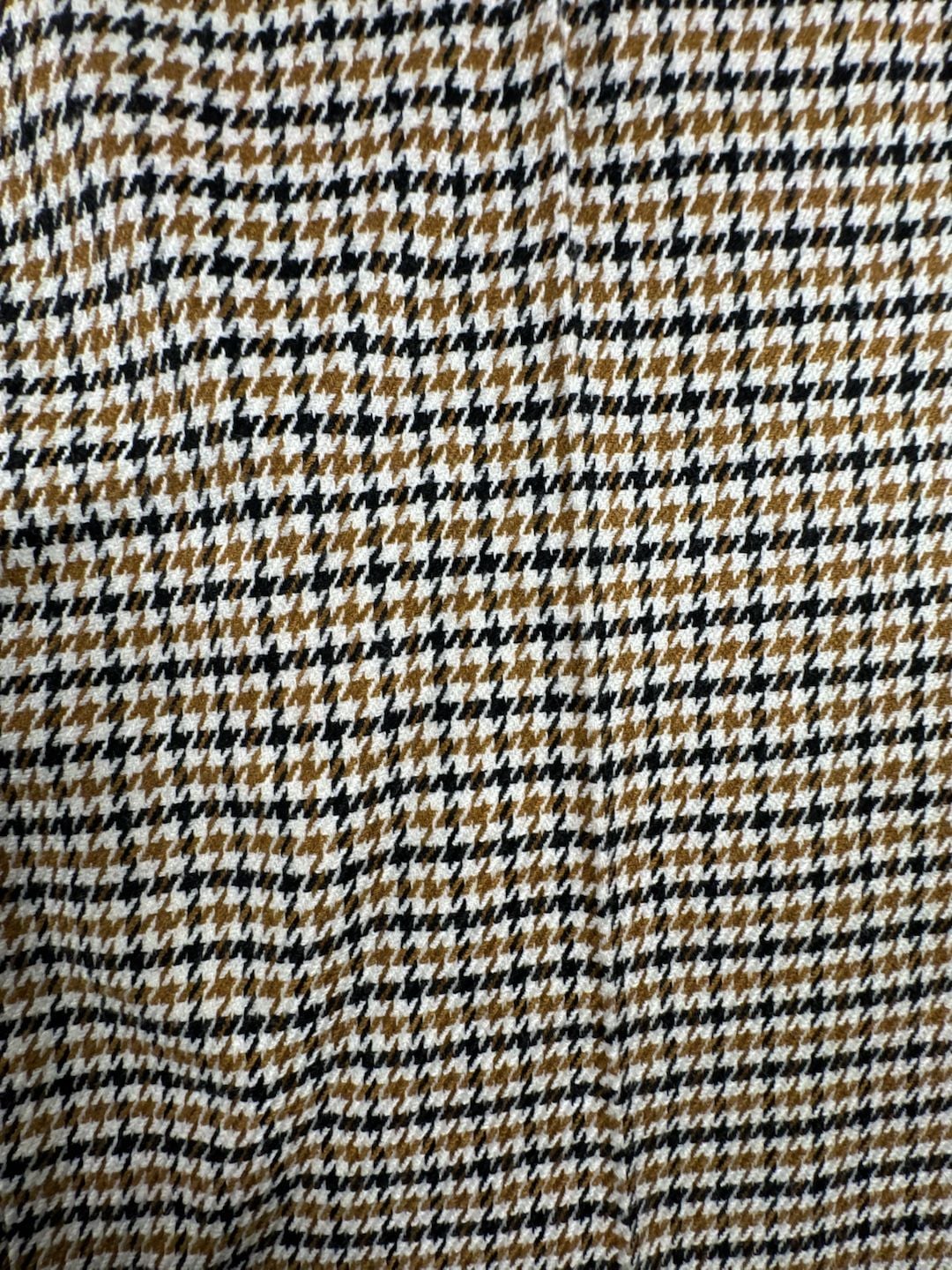 Massimo Dutti Houndstooth Pants Brown Black White 6