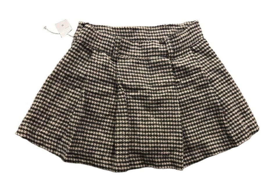 Jessica Simpson Outfit Set 2PC Size 4T Black Houndstooth Skirt Sweatshirt 2