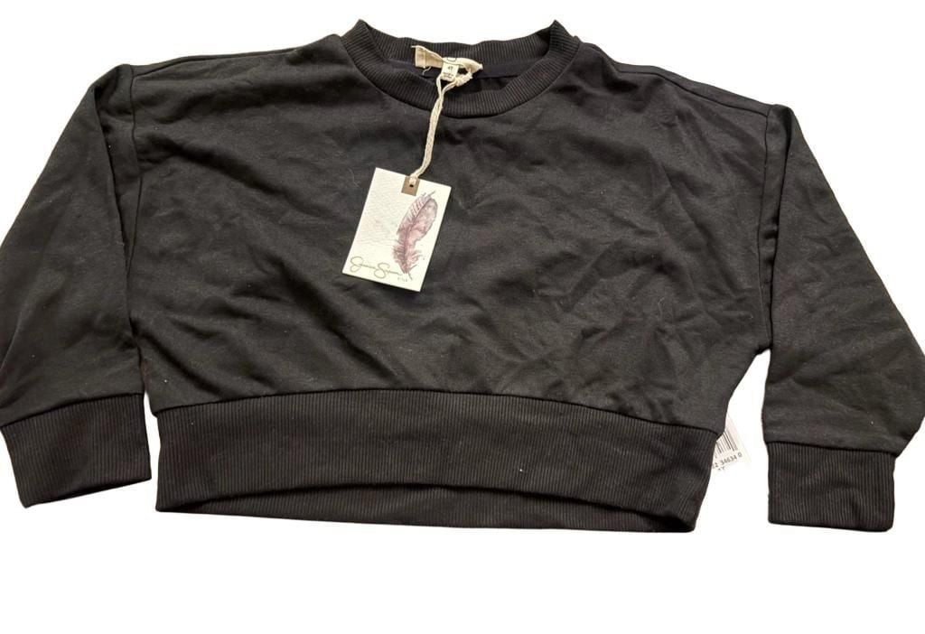Jessica Simpson Outfit Set 2PC Size 4T Black Houndstooth Skirt Sweatshirt 3