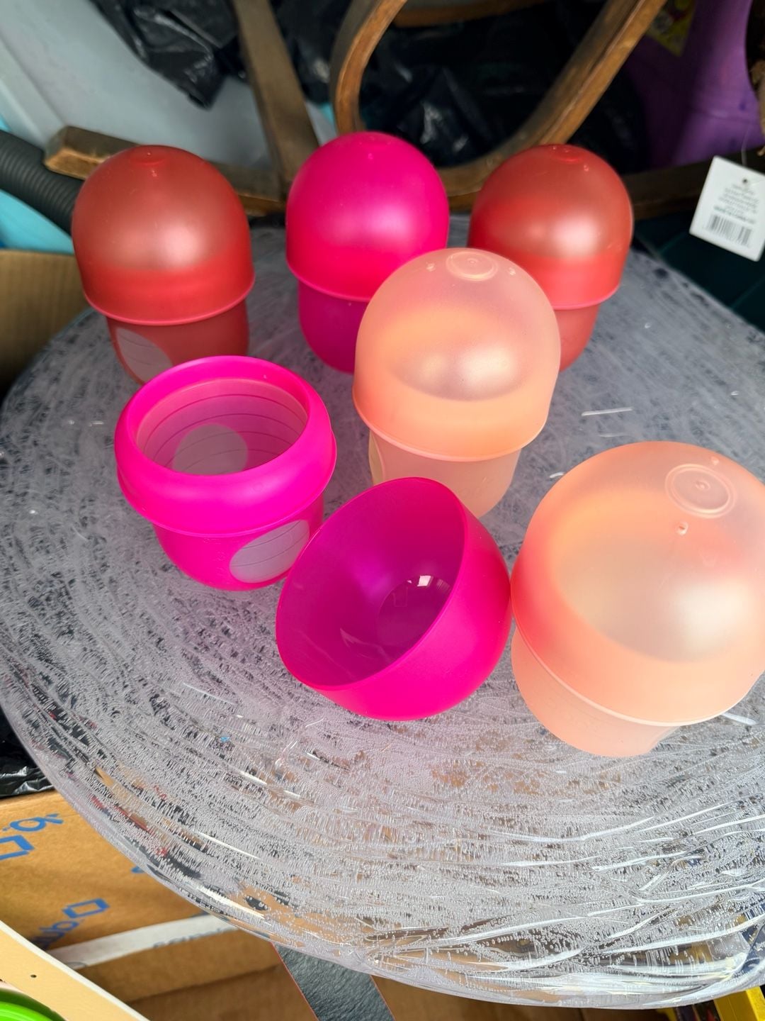 Boon Nursh Silicone Baby Bottle 4oz Pink 6-Piece Lot 2