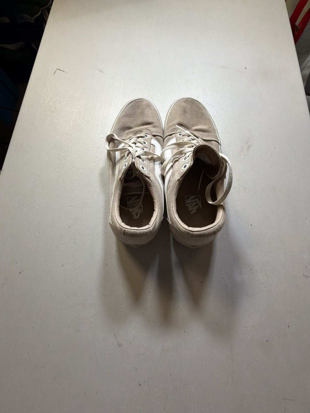 Vans Old Skool Size US Women 9 Tan Canvas Skate Shoes 2