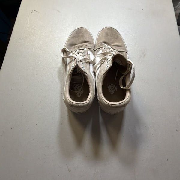 Vans Old Skool Size US Women 9 Tan Canvas Skate Shoes