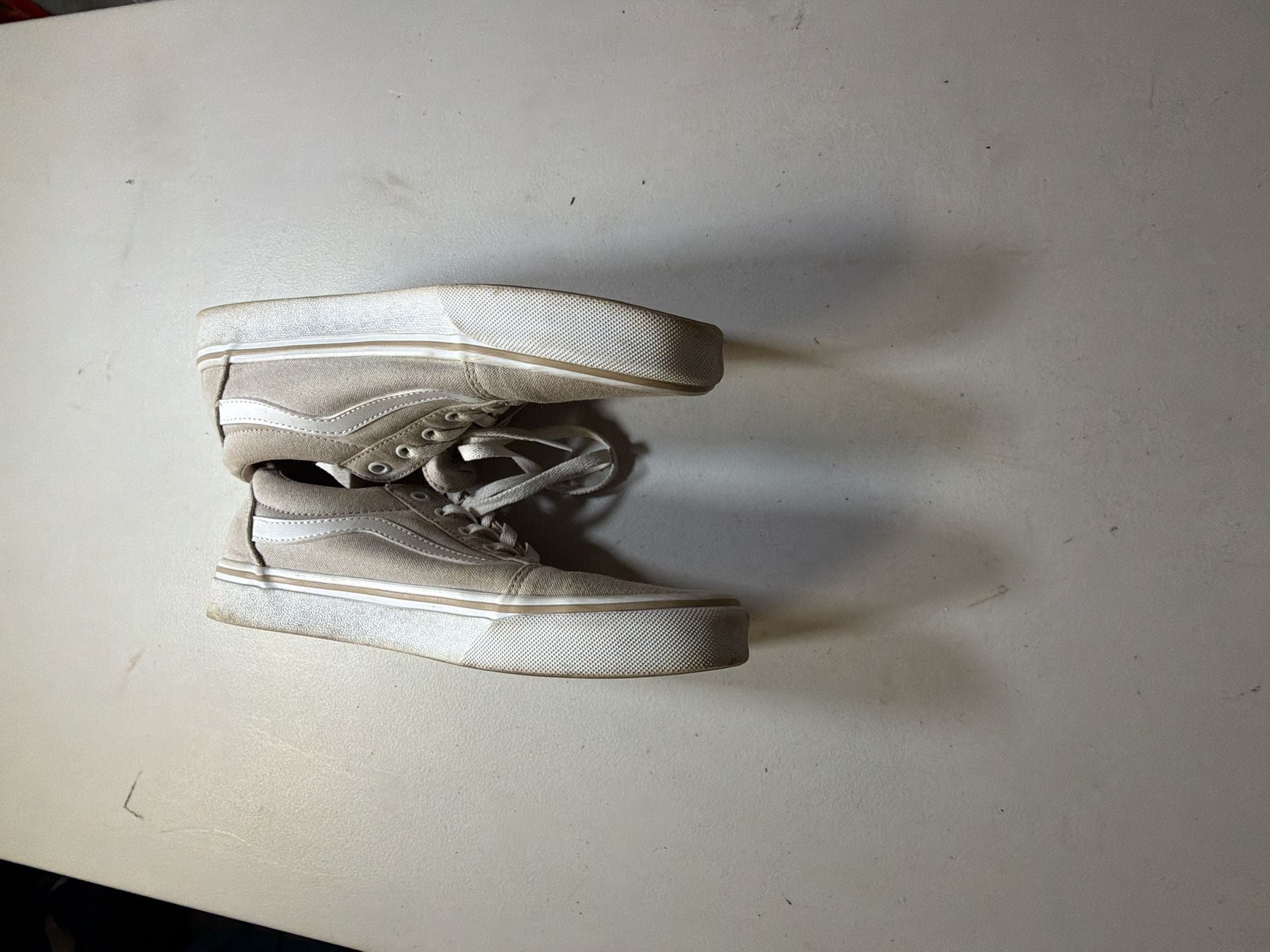 Vans Old Skool Size US Women 9 Tan Canvas Skate Shoes 6