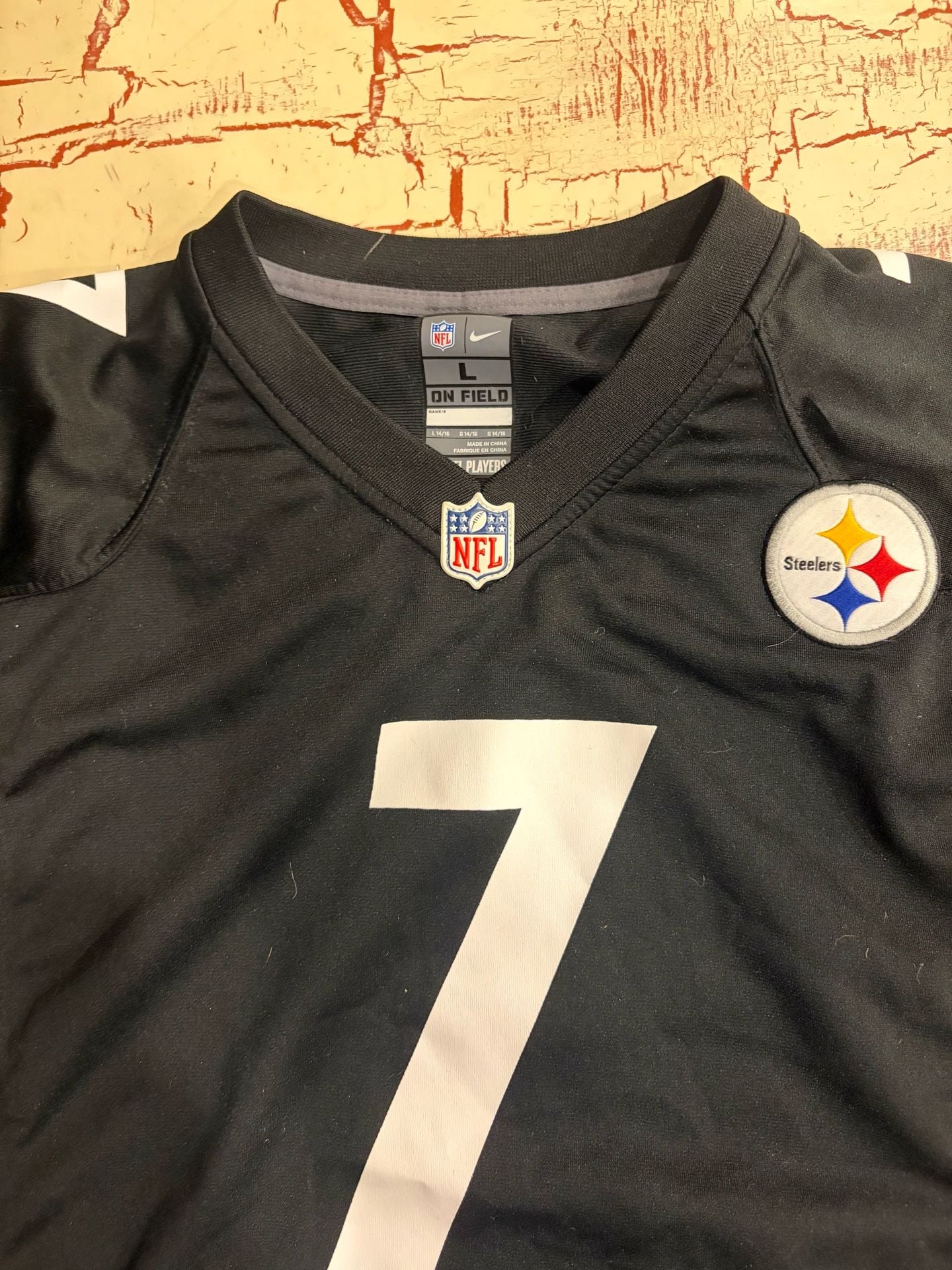 Nike Pittsburgh Steelers Ben Roethlisberger 7 Jersey Size L Youth Black 3