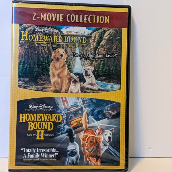 Disney Homeward Bound 2-Movie Collection DVD Set New