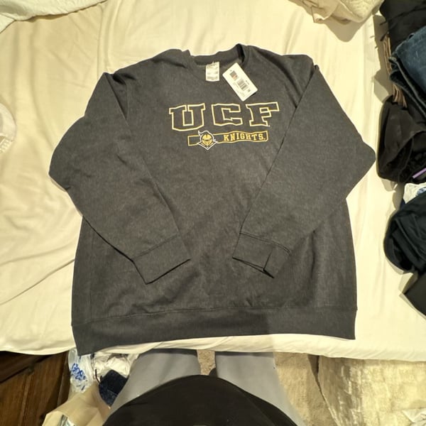 Hanes UCF Knights Sweatshirt Size 2XL Charcoal Gray