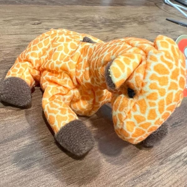 Ty Teenie Beanie Babies Twigs The Giraffe Plush Toy