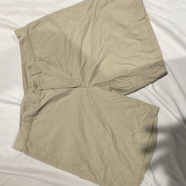 Patagonia Chino Shorts Size 40 Khaki Organic Cotton Men's