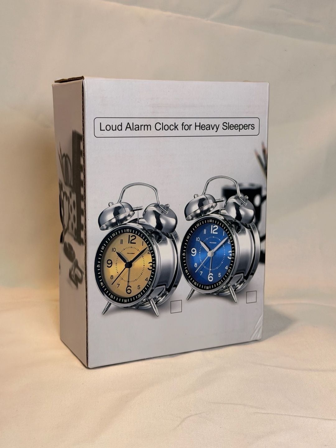 Peakeep Loud Alarm Clock for Heavy Sleepers Blue 6