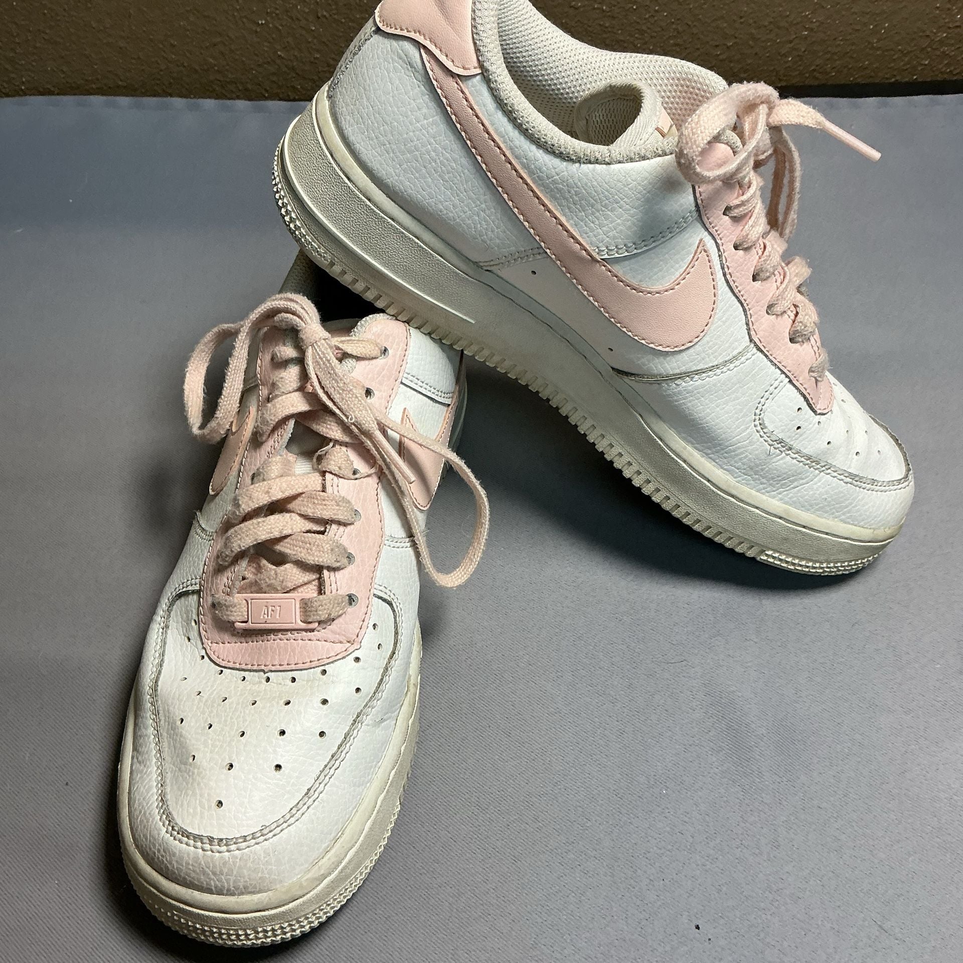 Nike Air Force 1 '07 Sneakers White Pale Coral Pink 3