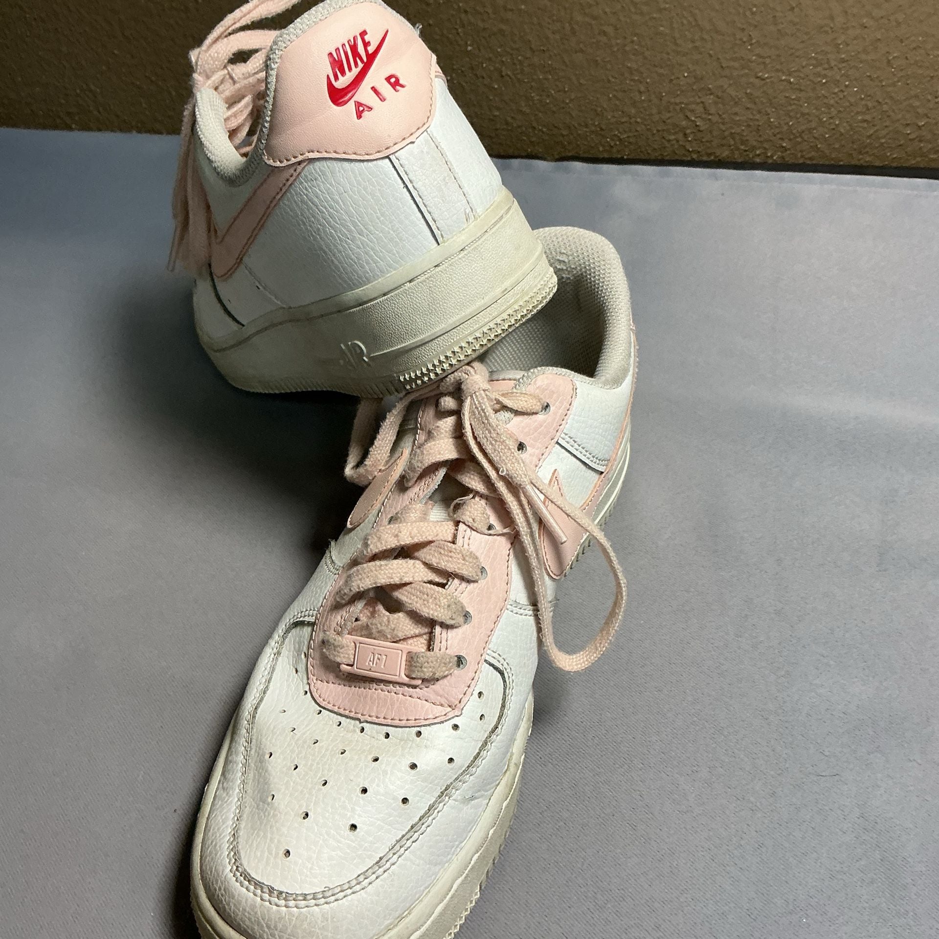 Nike Air Force 1 '07 Sneakers White Pale Coral Pink 4