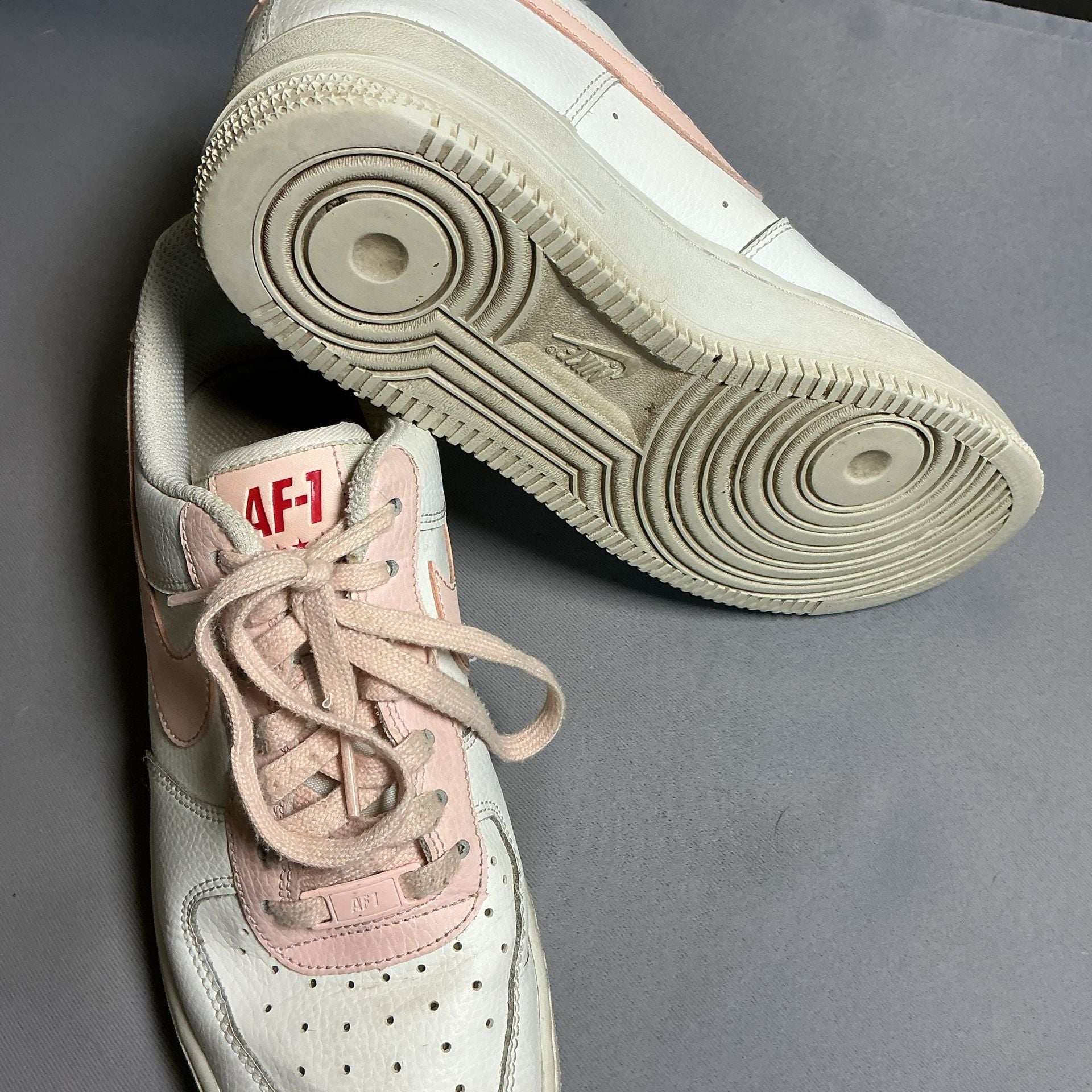 Nike Air Force 1 '07 Sneakers White Pale Coral Pink 5