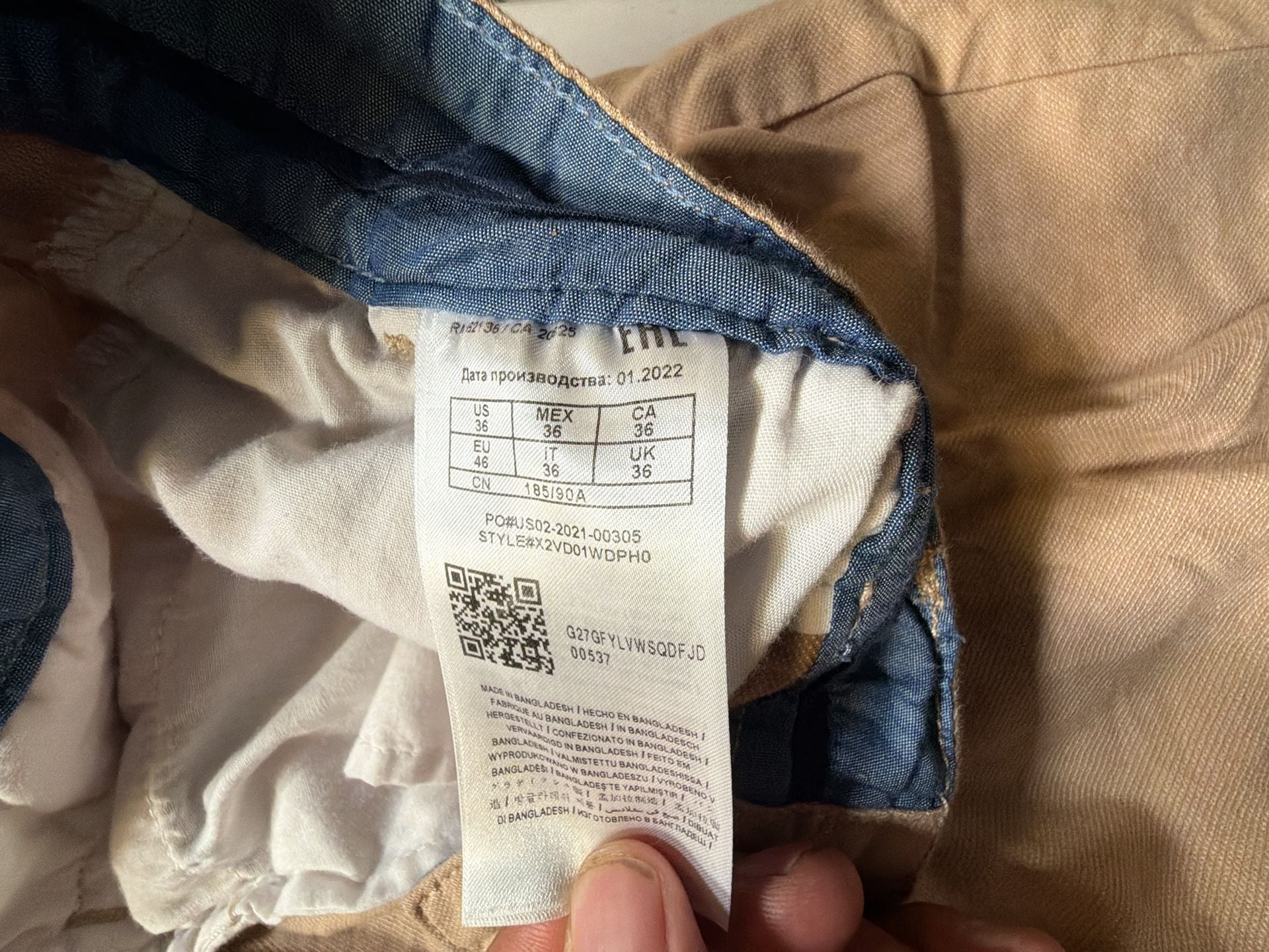Guess Los Angeles Chino Shorts Size 36 Beige 4
