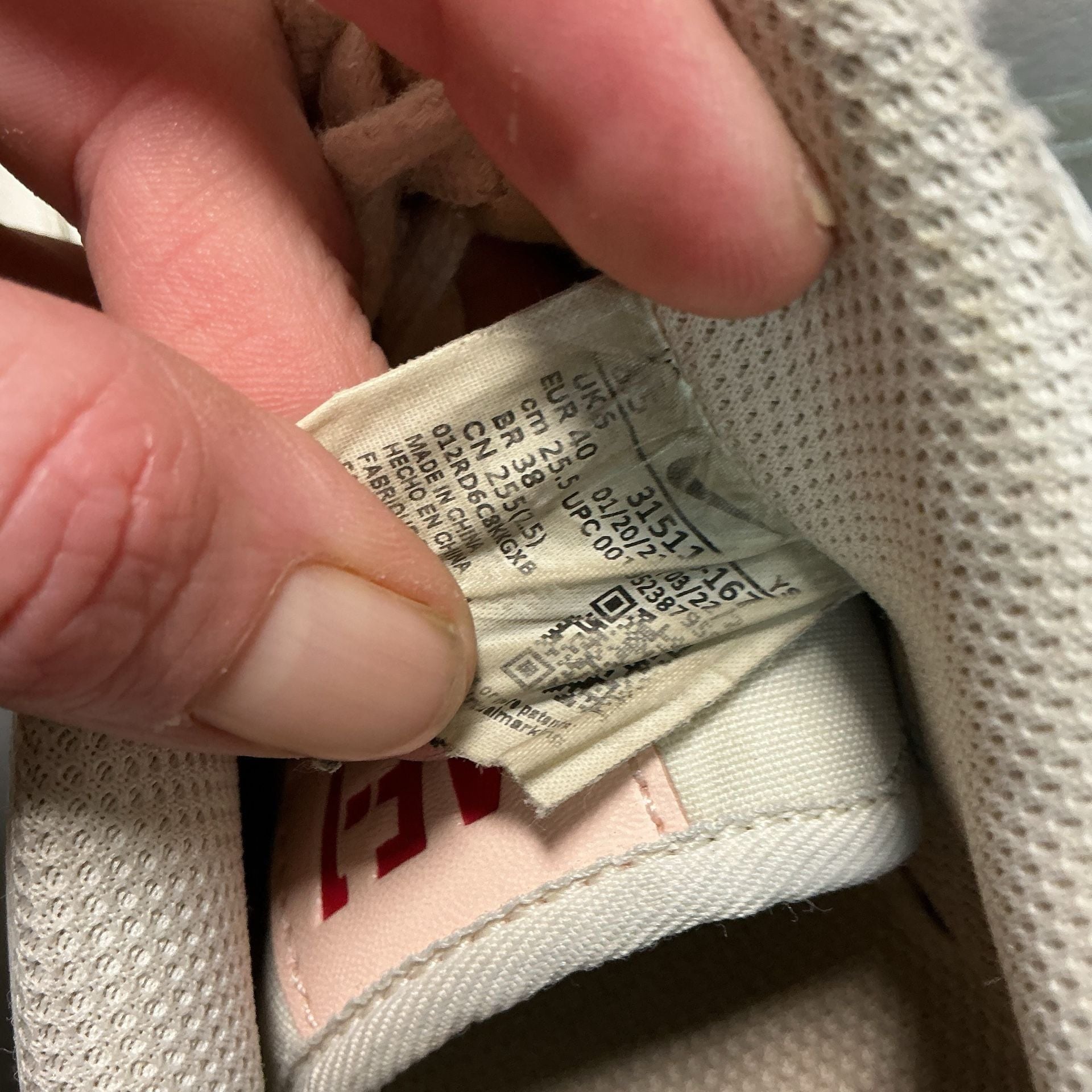 Nike Air Force 1 '07 Sneakers White Pale Coral Pink 10
