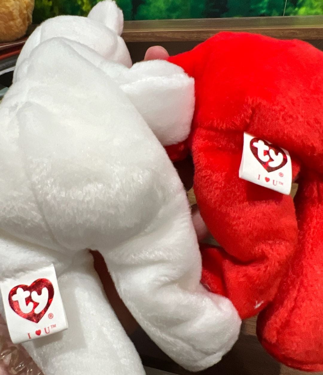 Ty Beanie Babies I Heart U Valentine Bears Set Plush 4