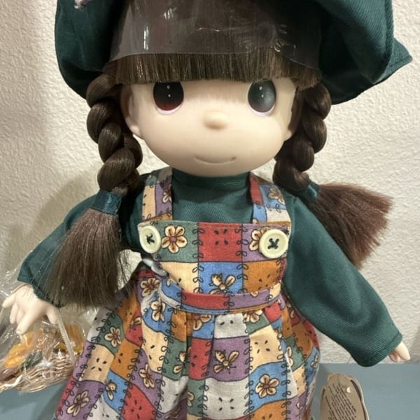 Precious Moments Garden of Friends July Pansy Doll