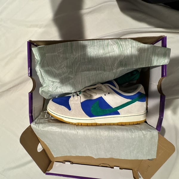 Nike SB Dunk Low Pro Size 12 Phantom Malachite Hyper Royal