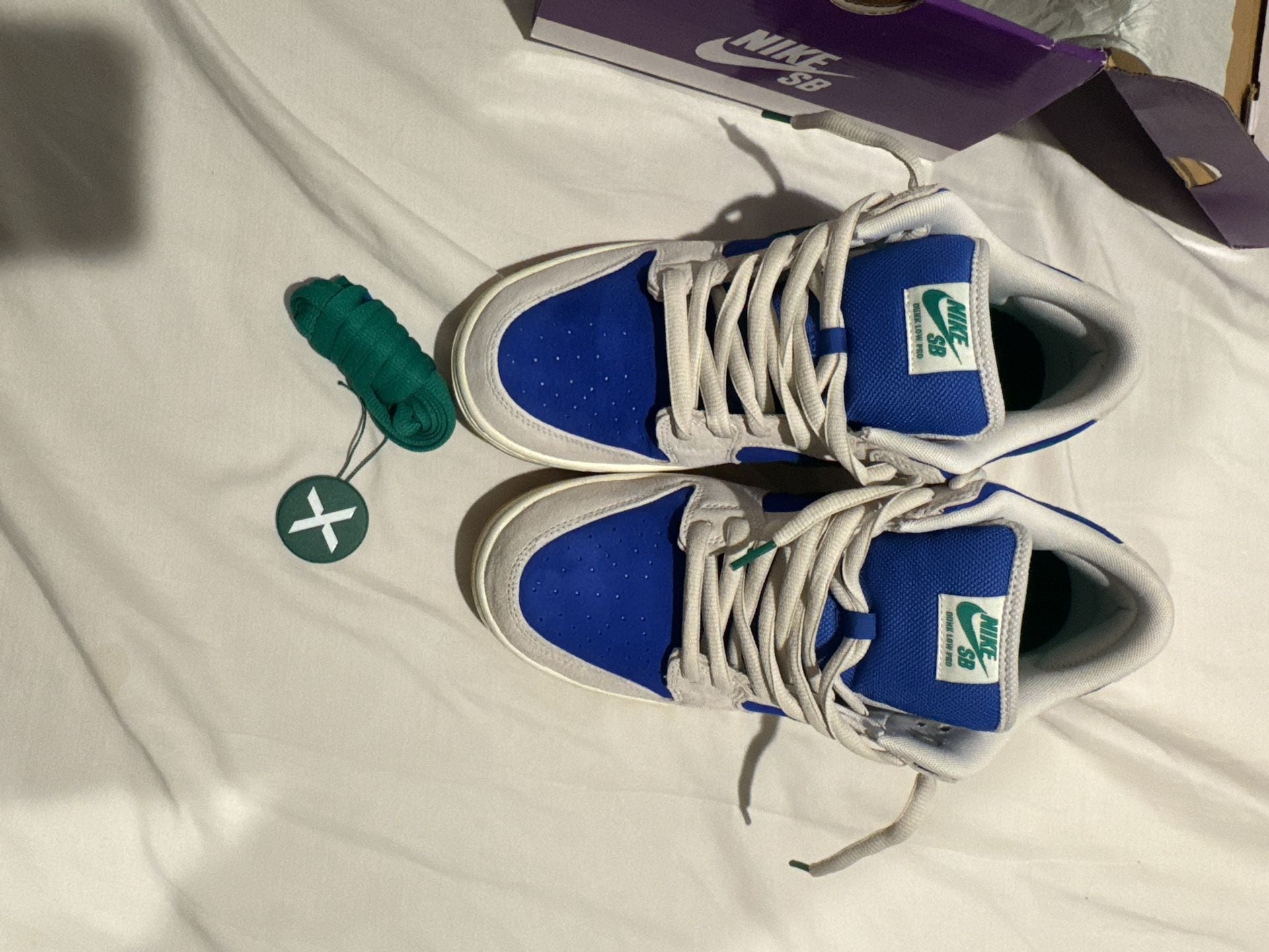Nike SB Dunk Low Pro Size 12 Phantom Malachite Hyper Royal 7