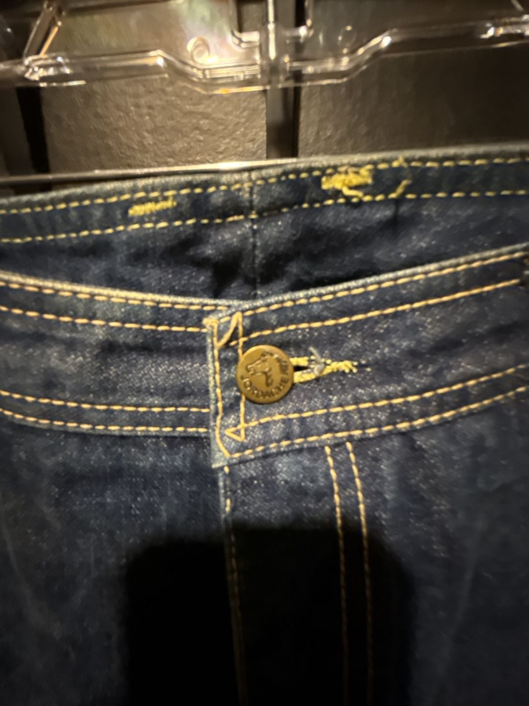 Jordache Vintage Jeans Size 36 Dark Wash Horse Embroidered 4