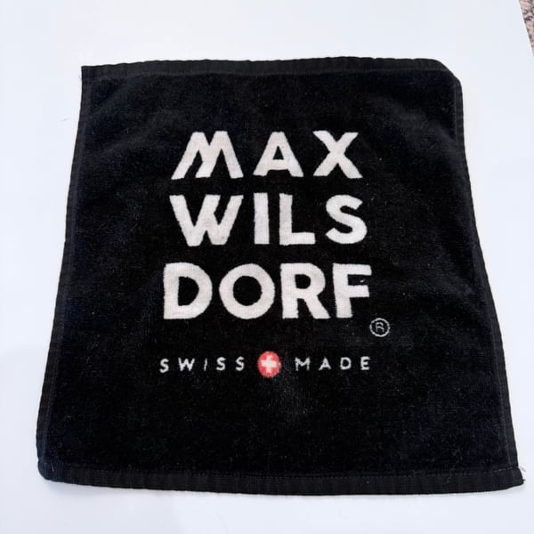 Max Wilsdorf - Black Swiss Made Cotton Towel