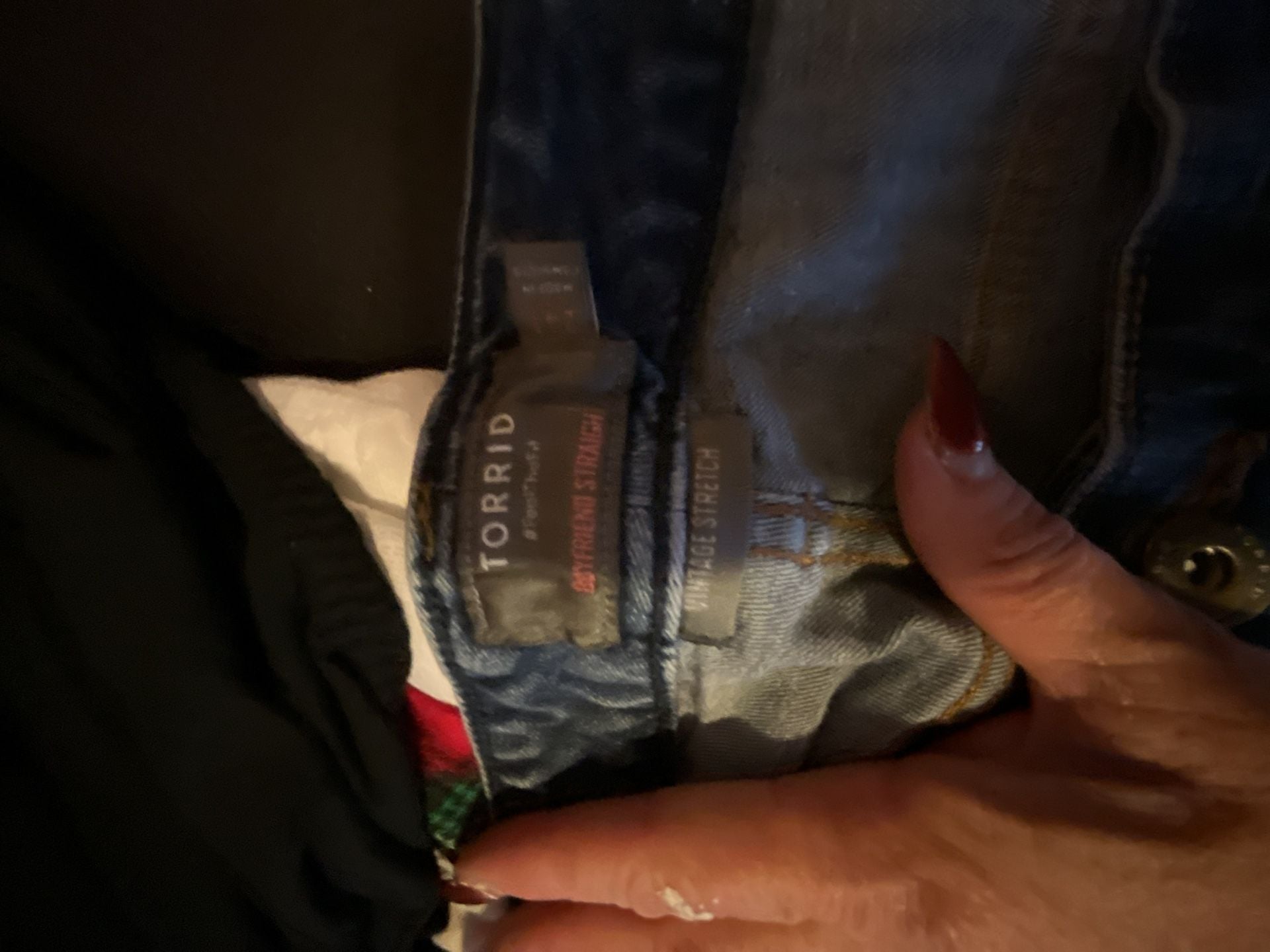Torrid Boyfriend Straight Jeans Size 24T Blue Vintage 8