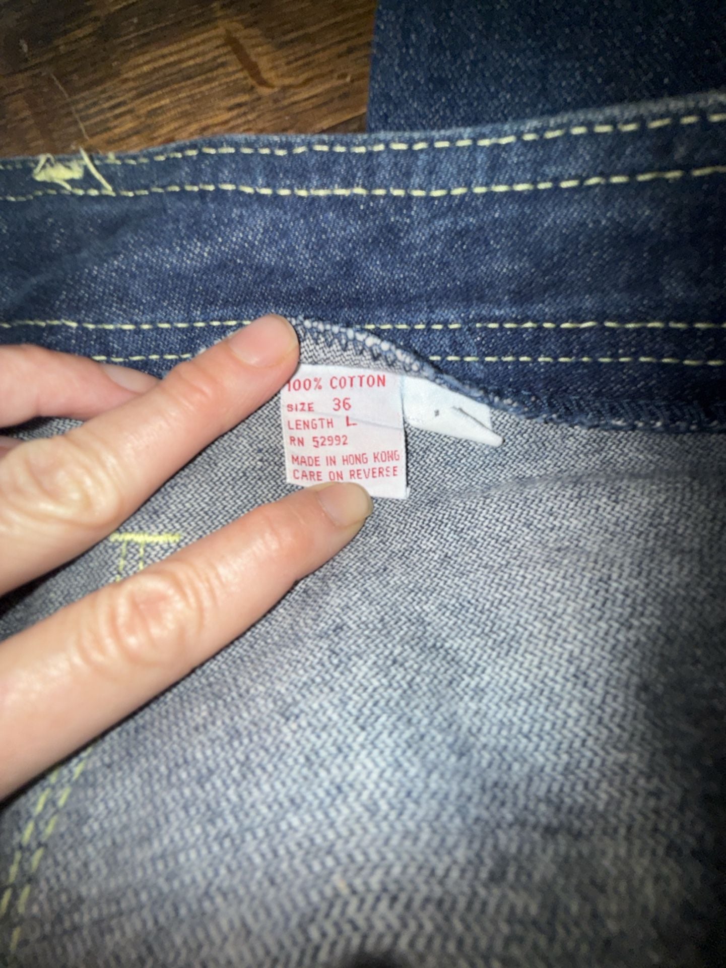 Jordache Vintage Jeans Size 36 Dark Wash Horse Embroidered 7